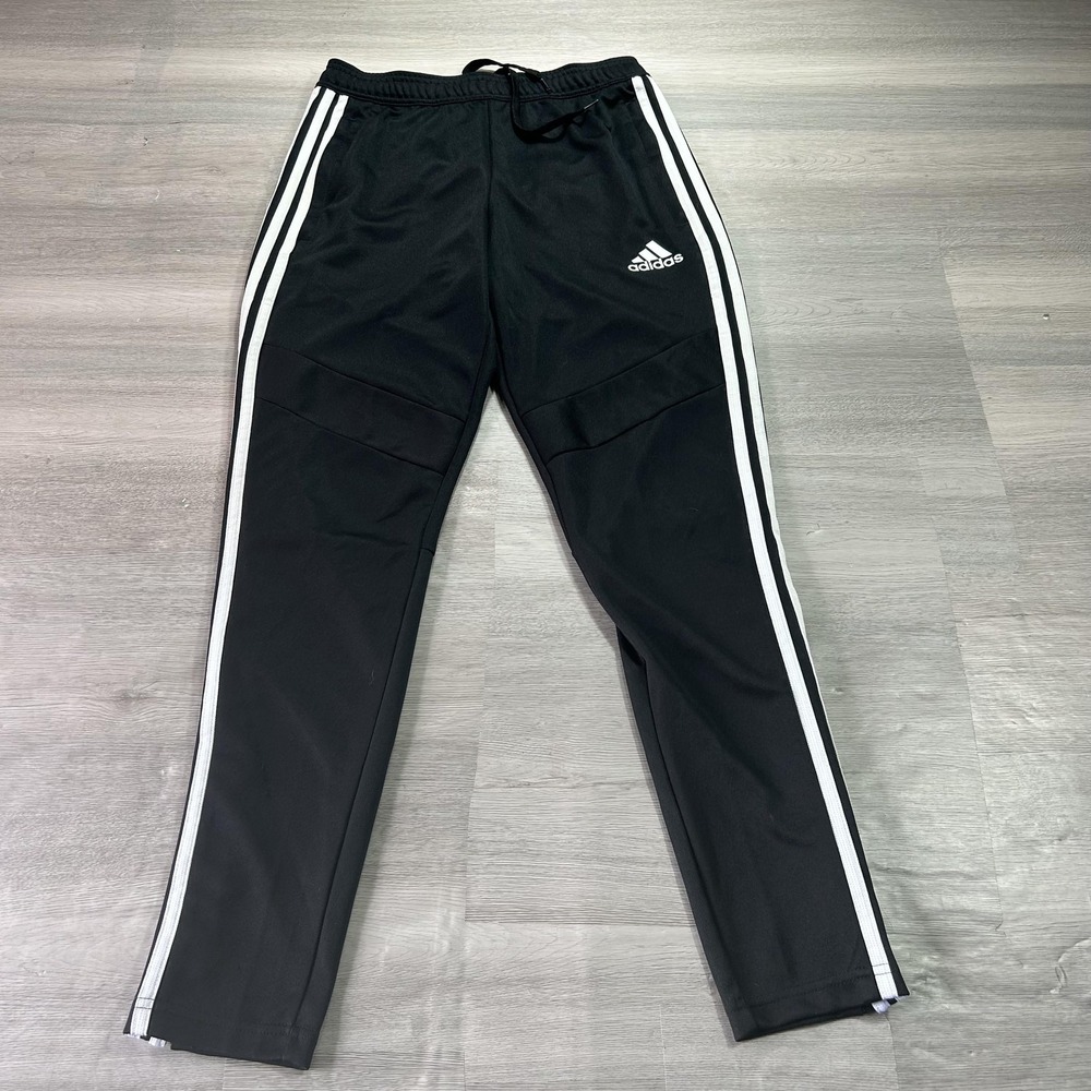 Adidas Tiro 19 Track Pants Mens Small Black 3 Stripe Zip Hem‎ Athletic D95958